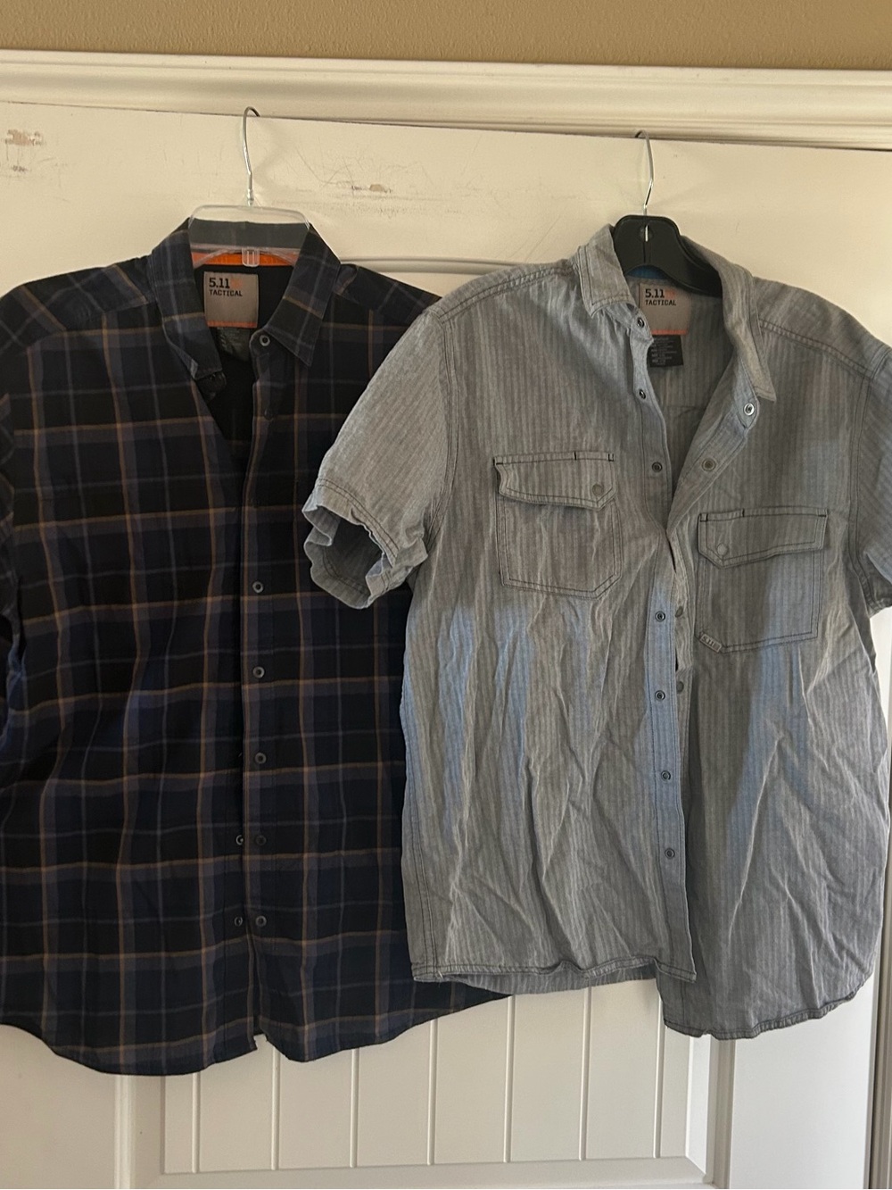 5.11 tactical lot of 2 shirts mens snap on size medium X4